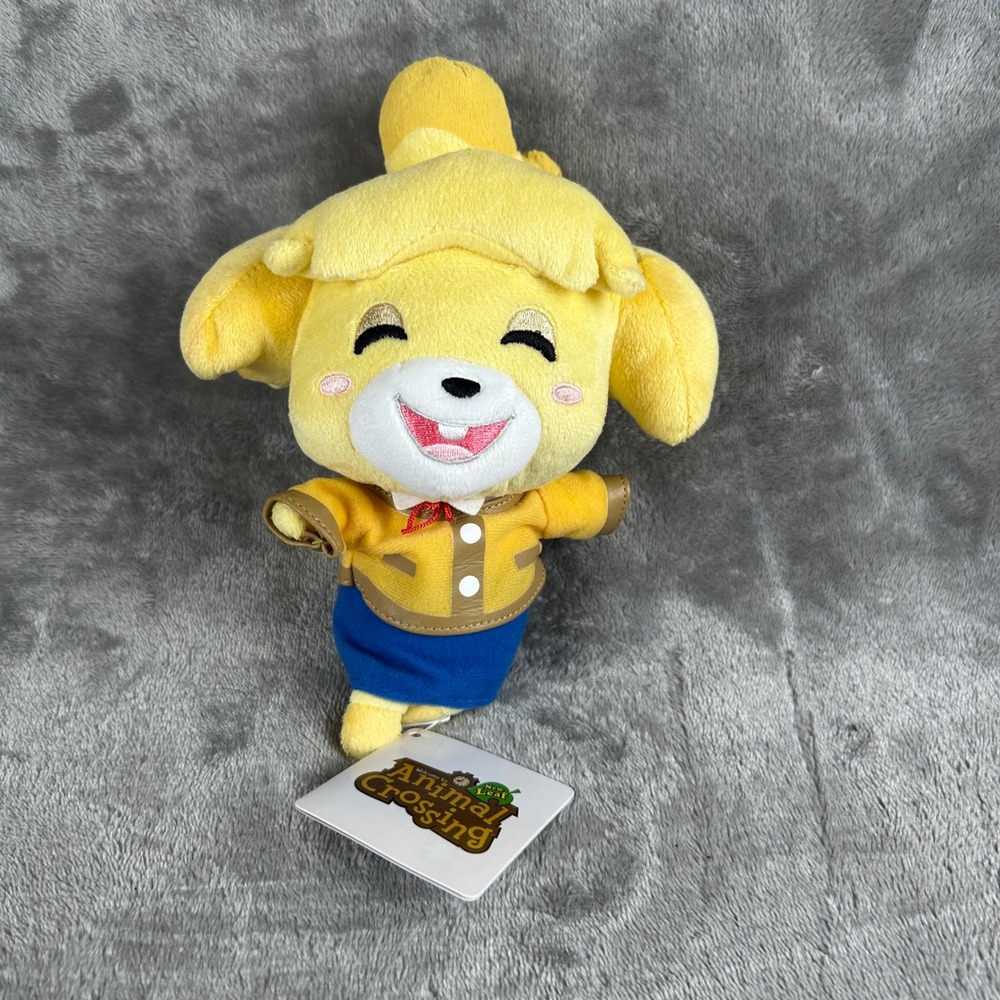 San-Ei Animal Crossing New Leaf Smiling Isabelle 8" Plush Nintendo Toy NWT